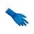 Manusi din Nitril nepudrate Extra-Long Blue Full Grip REFLEXX N65 Plus 29cm, Marime (26): M - 2- Roveli
