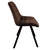 Scaun de sufragerie, tesatura Velvet maro inchis/negru, SAMIRA - 6- Roveli