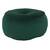 Taburet DacEnergy©, realizat din material textil, cu cusaturi decorative, forma rotunda, 45x45x26 cm, smarald - - Roveli