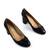 Pantofi eleganti de dama  cu toc mediu , gros 909-1-BLACK, Culoare (12): Negru, Marime (12): 38 - 3- Roveli