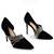 Pantofi eleganti de dama , decorati cu benzi stralucitoare 1957-28-BLACK, Culoare (12): Negru, Marime (12): 36* - 2- Roveli