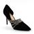 Pantofi eleganti de dama , decorati cu benzi stralucitoare 1957-28-BLACK, Culoare (12): Negru, Marime (12): 39* - - Roveli
