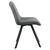 Scaun de sufragerie, tesatura Velvet gri inchis/negru, SAMIRA - 4- Roveli