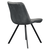 Scaun de sufragerie, tesatura Velvet gri inchis/negru, SAMIRA - 5- Roveli