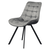 Scaun de sufragerie, tesatura Velvet gri inchis/negru, SAMIRA - 9- Roveli