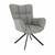 Fotoliu DacEnergy©, cadru metalic, tapiteria din material textil, design unic, rotativ, 67x97x72 cm, finisaj negru si gri - - Roveli