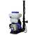 Atomizor, motor de 2,1 kW, 2.9 CP, tip jet stropire - picatura si ceata, pompa booster, distanta maxima de actiune pe orizontala 12m, 14L - - Roveli