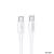 Cablu de date cu incarcare rapida REMAX RC-C021, USB-C la USB-C, 2 metri, 30W, alb - - Roveli