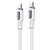 Cablu de date cu incarcare rapida REMAX RC-C111, USB-C la USB-C, 1 metru, 60W, alb - 2- Roveli