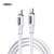 Cablu de date cu incarcare rapida REMAX RC-C111, USB-C la USB-C, 1 metru, 60W, alb - - Roveli
