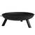 ​Vatra foc de gradina, fabricat din otel, manere pe ambele parti, diametru 80 cm, inaltimea 27,5 cm, negru - - Roveli