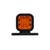 Lampa gabarit patrata LED  tip neon  portocalie si rosie  12V-24V  Cod: 202204 - 3- Roveli