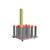Stand de depozitare pentru role folie/autocolant, capacitate 16 role, dimensiune 57x57cm Cod: DP-1657 - - Roveli