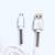 Cablu de incarcare telefon TIP micro usb : Culoare - argintiu, Culoare (tm): argintiu - 2- Roveli