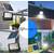 Proiector LED SMD, cu panou solar si telecomanda : Putere - 100 W - 8- Roveli