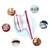 Aparat pentru indepartarea scamelor, electric, cu baterii, Culoare (tm): alb/roz - 6- Roveli