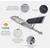 Lampa solara cu panou si telecomanda, aluminiu turnat sub presiune : Putere - 300 W - 11- Roveli
