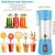 Mini blender electric portabil cu incarcare usb 380ml : Culoare - roz, Culoare (tm): verde - 3- Roveli