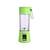 Mini blender electric portabil cu incarcare usb 380ml : Culoare - roz, Culoare (tm): verde - 7- Roveli