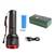 Lanterna LED multifunctionala, reincarcabila USB, din aliaj de aluminiu : Culoare - negru, Culoare (tm): negru - 5- Roveli