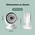 Ventilator de circulatie a aerului, reincarcabil, 3 viteze : Culoare - alb, Culoare (tm): alb - 5- Roveli