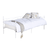 Pat din metal - de o persoana, alb, 90x200, ROZALI - - Roveli