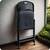 Set scaune de gradina pliante DacEnergy©, cadru din otel, cu maner de transport, design confortabil si ergonomic, sarcina maxima 200 kg, 80 x 50 x 46 cm, 2 bucati, negru - 6- Roveli