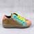 Pantofi sport , pentru copii , din piele naturala , cu fermoar lateral 1864-PORTOCALIU/VERDE, Culoare (12): portocaliu/verde, Marime (12): 25 - 3- Roveli