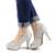 ​Pantofi de dama eleganti cu platforma si toc inalt, cu paiete si insertii argintii A1281-SILVER - 2- Roveli