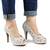 ​Pantofi de dama eleganti cu platforma si toc inalt, cu paiete si insertii argintii A1281-SILVER - 3- Roveli