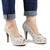 ​Pantofi de dama eleganti cu platforma si toc inalt, cu paiete si insertii argintii A1281-SILVER - 4- Roveli
