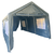 Pavilion multifunctional tip garaj DacEnergy©, depozitare, evenimente, cu ferestre, ambele capete detasabile, cadru metalic din otel, prelata rezistenta, utilizare in fiecare sezon, 3.6 x 6 x 2.95 m - 9- Roveli
