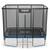 Trambulina dreptunghiulara de gradina, materiale rezistente la UV, cadru din otel galvanizat, scara confortabila si sigura, cu fermoar si catarama, 305 x 214 cm - 6- Roveli