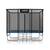 Trambulina dreptunghiulara de gradina, materiale rezistente la UV, cadru din otel galvanizat, scara confortabila si sigura, cu fermoar si catarama, 305 x 214 cm - - Roveli