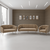 Canapea de design cu 3 locuri, tesatura Velvet maro/gold crom-auriu, BAGY - 6- Roveli