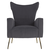 Fotoliu de relaxare, tesatura Velvet gri, BARET - - Roveli