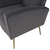 Fotoliu de relaxare, tesatura Velvet gri, BARET - 7- Roveli