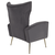 Fotoliu de relaxare, tesatura Velvet gri, BARET - 11- Roveli