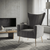 Fotoliu de relaxare, tesatura Velvet gri, BARET - 15- Roveli