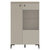 Vitrina joasa, gri-maroniu Taupe/stejar silverjack, DOMCA 1D1W/140 - 3- Roveli
