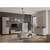 Vitrina joasa, gri-maroniu Taupe/stejar silverjack, DOMCA 1D1W/140 - 5- Roveli