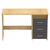 Birou PC, stejar artizanal/grafit, LARISTOTE NEW - 12- Roveli