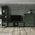 Vitrina, verde smoke/negru, LONGY REG1W2S - 4- Roveli