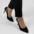 ​Pantofi de dama, negri, stiletto, cu toc inalt si subtire 608-10-Black, Culoare (12): Negru, Marime (12): 37 - - Roveli