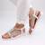 Sandale casual de dama , ornate cu pietre J873-WHITE, Culoare (12): Alb, Marime (12): 40 - 2- Roveli