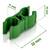 Conectori pentru stalpi gradina, tip 2, cu diametrul de 11 mm, constructie modulara, design pivotant de 360°, verde, 10 buc - 5- Roveli
