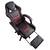 Scaun de gaming, suport extensibil pentru picioare, functie de inclinare a spatarului, reglare a inaltimii, ergonomie, inaltime totala maxima 121 cm, negru si rosu - 2- Roveli