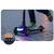 Trotineta de echilibru cu trei roti, ghidon din metal, platforma iluminata cu LED-uri, inaltimea ghidonului este reglabila, 79-94 cm, usor de pliat, frana de picior, neagra - 4- Roveli