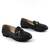 Mocasini usori de dama , cu accesoriu auriu A10502-BLACK, Culoare (12): Negru, Marime (12): 40 - 5- Roveli