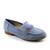 Mocasini usori de dama , cu accesoriu auriu A10505-BLUE, Culoare (12): Bleu, Marime (12): 37 - - Roveli
